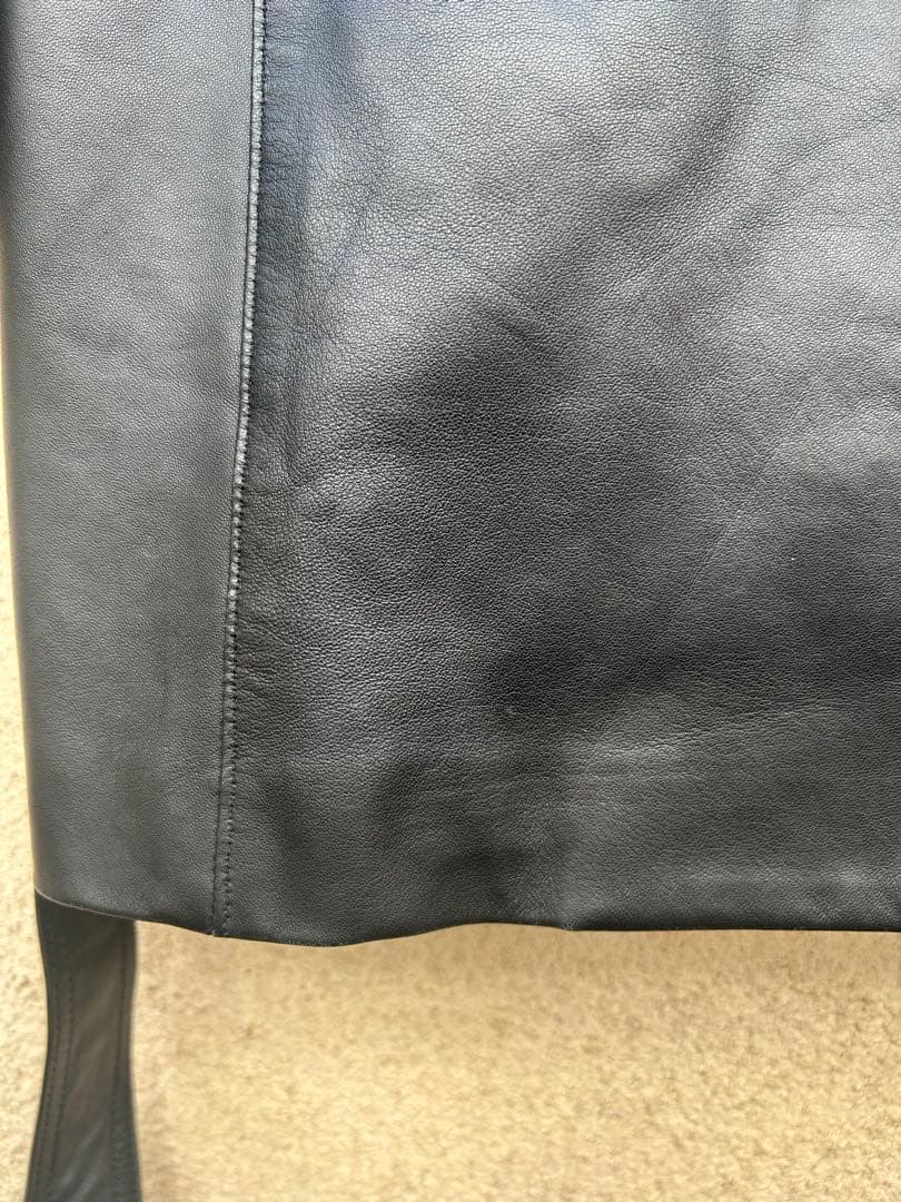 BALMAIN バルマン 本革 レザーコート ブラック ヴィンテージ