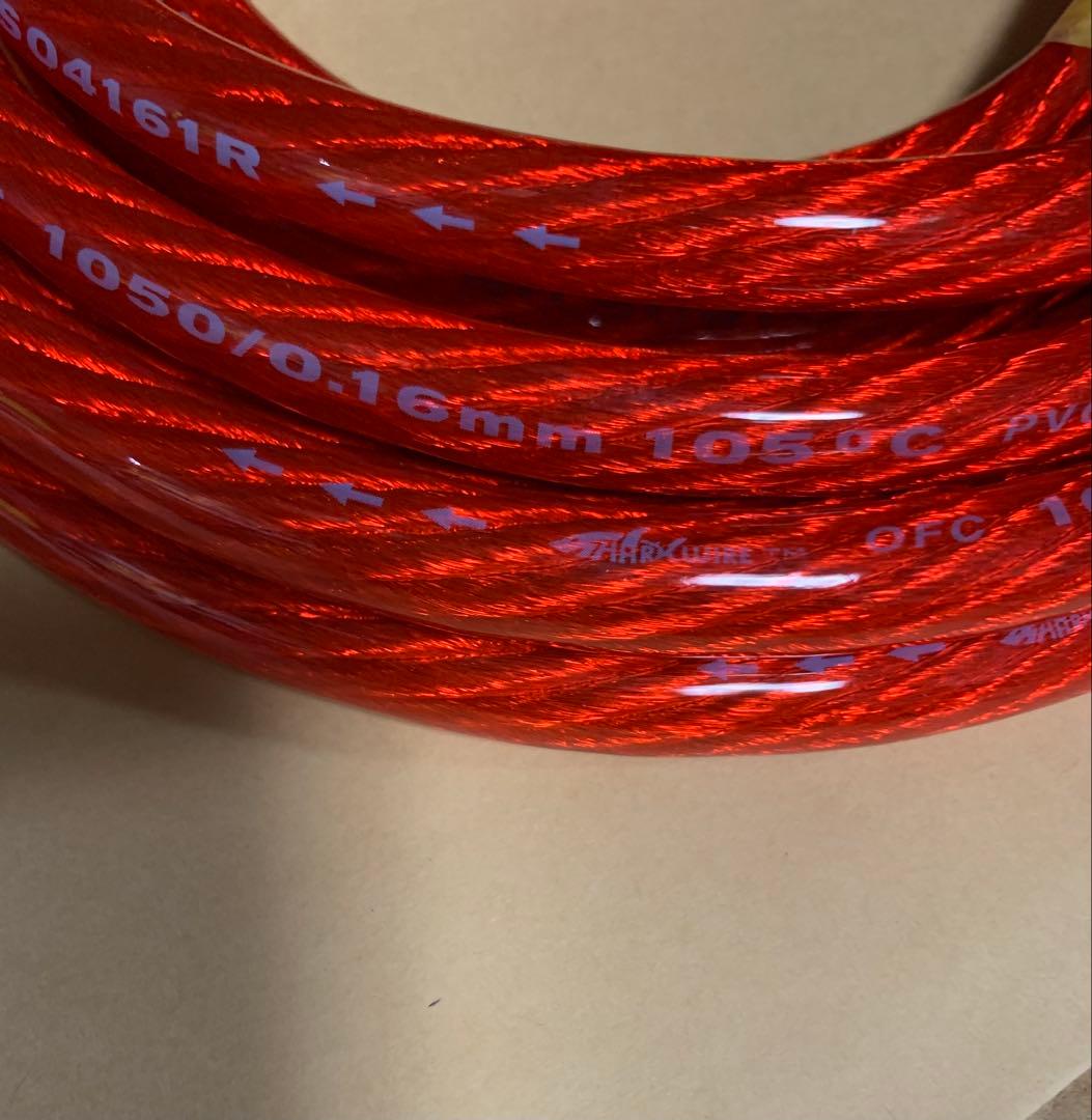 未使用 SHARKWIRE 4AWG パワーケーブル 4m シャークワイヤー