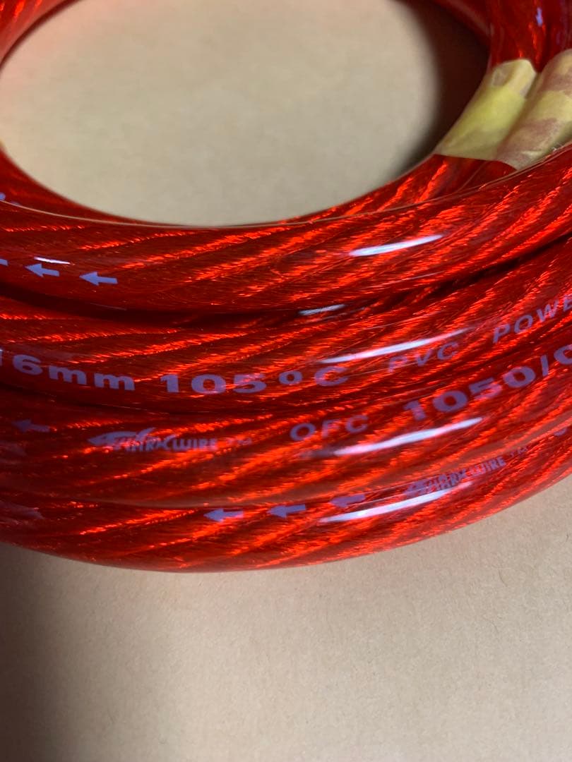 未使用 SHARKWIRE 4AWG パワーケーブル 4m シャークワイヤー