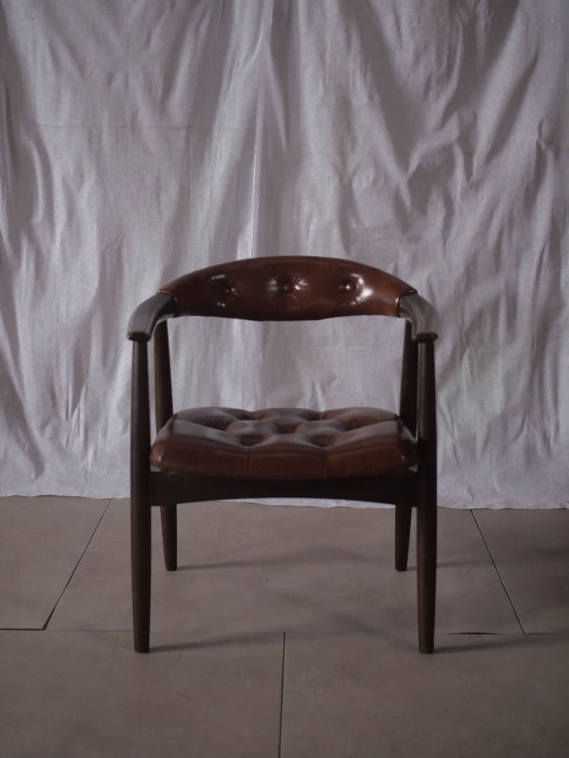 辻木工　辻製作所　アームチェア　椅子　古家具　古道具　アンティーク　昭和レトロ