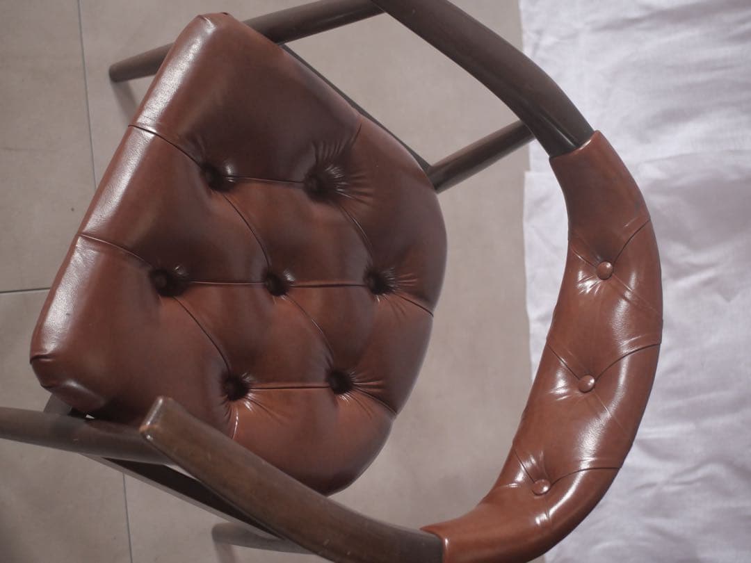 辻木工　辻製作所　アームチェア　椅子　古家具　古道具　アンティーク　昭和レトロ