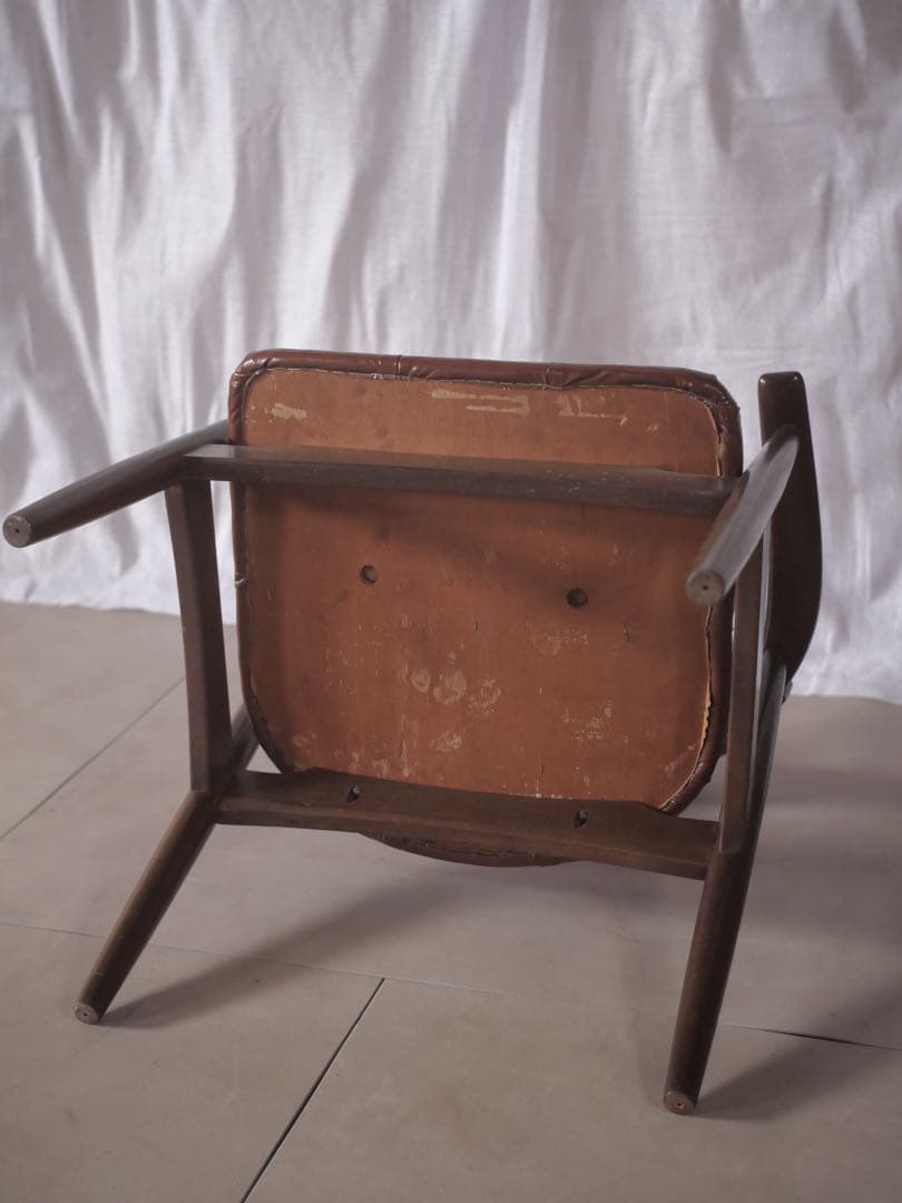 辻木工　辻製作所　アームチェア　椅子　古家具　古道具　アンティーク　昭和レトロ