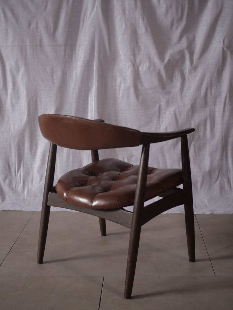 辻木工　辻製作所　アームチェア　椅子　古家具　古道具　アンティーク　昭和レトロ