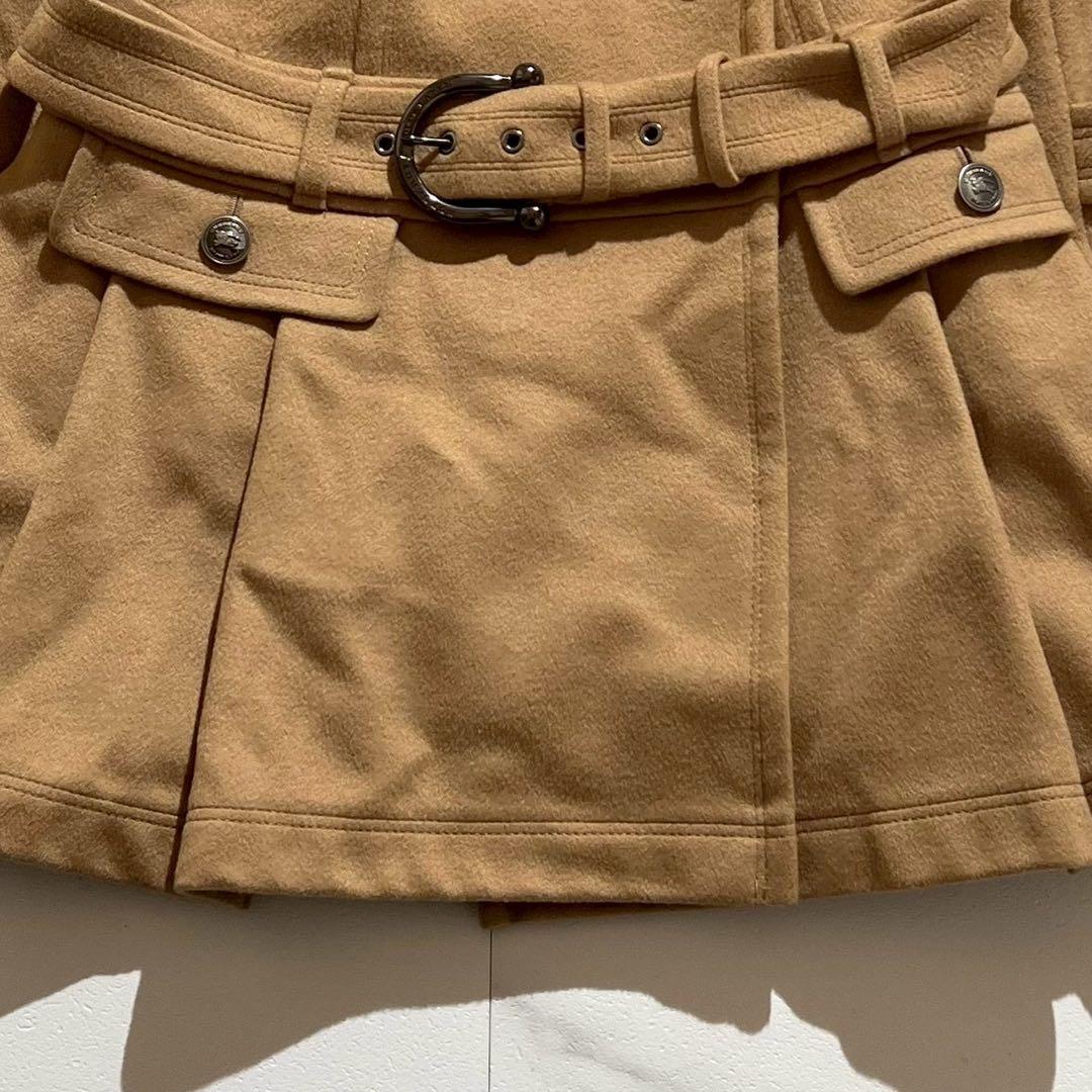 ✨️miyabi✨️様　バーバリーブルーレーベル　ピーコート　ダブル　ノバチェック