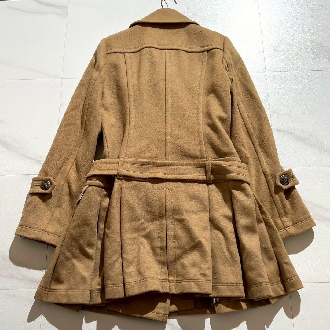 ✨️miyabi✨️様　バーバリーブルーレーベル　ピーコート　ダブル　ノバチェック