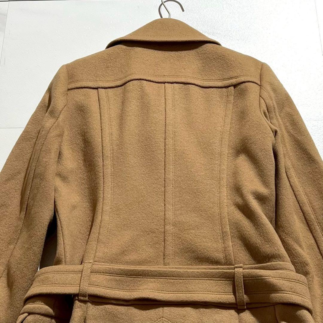 ✨️miyabi✨️様　バーバリーブルーレーベル　ピーコート　ダブル　ノバチェック