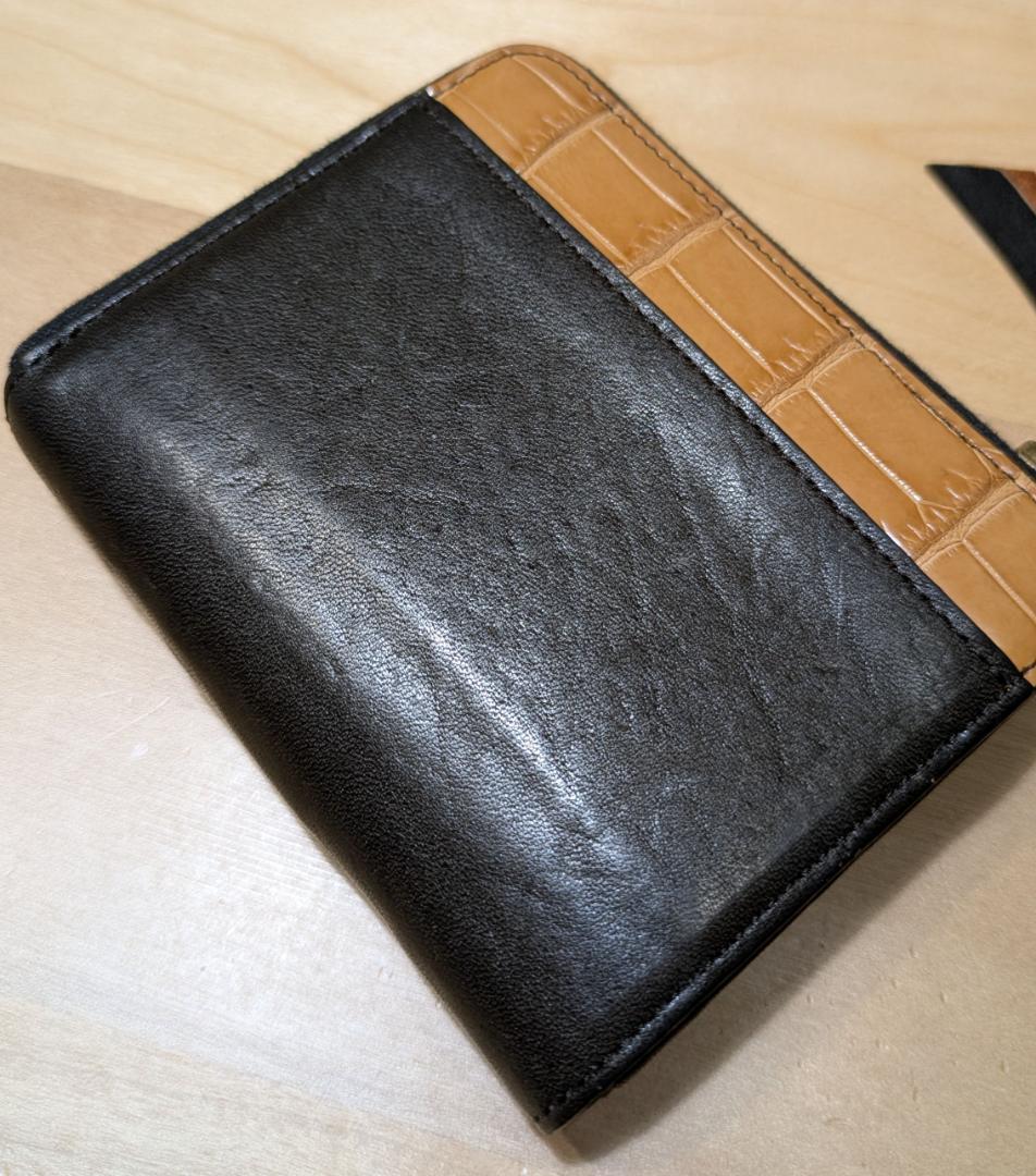 Lightning 池田工芸 財布 ヌメ クロコ 馬革 茶芯 ウォレット 本革