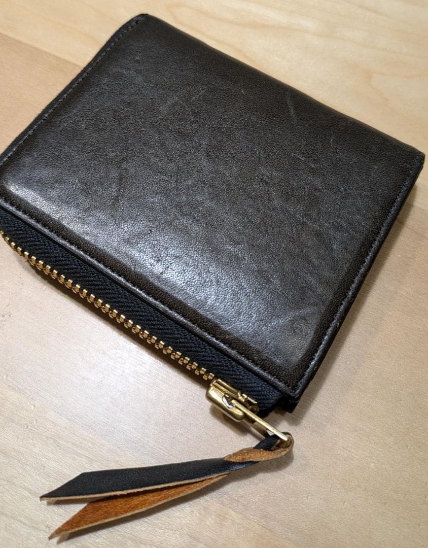 Lightning 池田工芸 財布 ヌメ クロコ 馬革 茶芯 ウォレット 本革