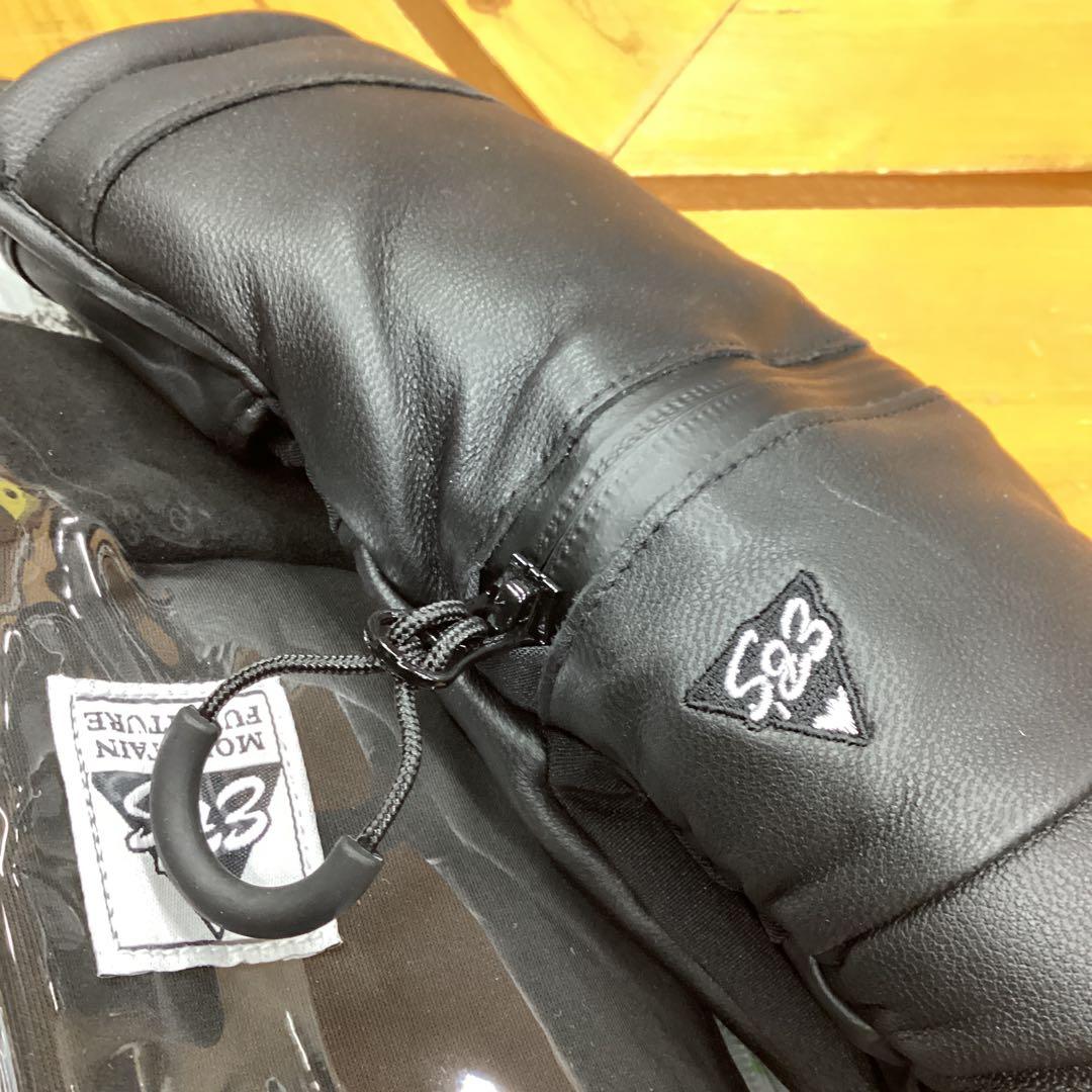 グローブ　スノーボード　スキー　新品　レザー　インナー付き　ジッパー　本革　S