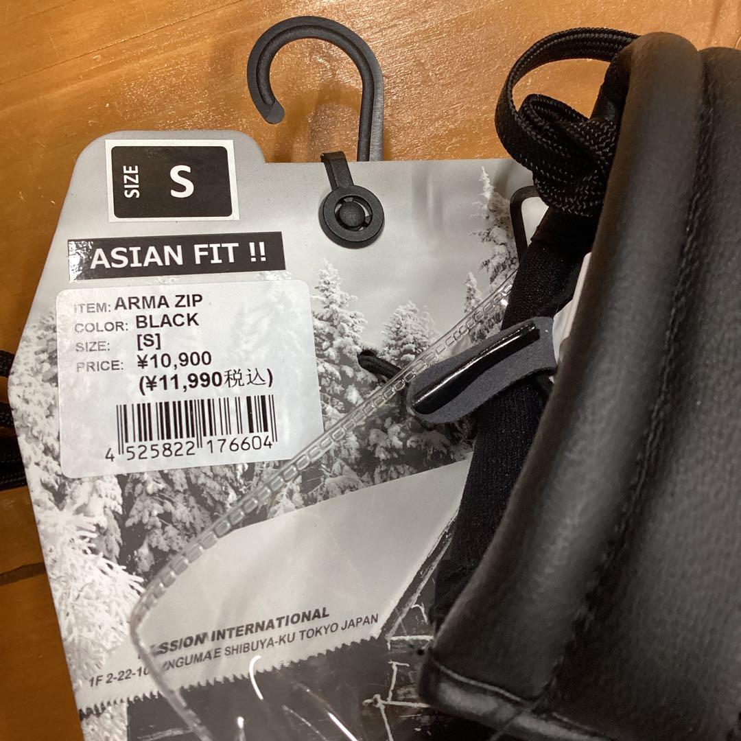 グローブ　スノーボード　スキー　新品　レザー　インナー付き　ジッパー　本革　S