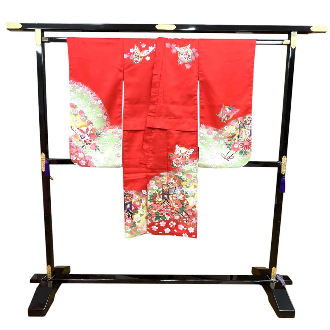 ◎mk-1908　七五三　振袖　着物・襦袢　2点セット　日本製　11-5