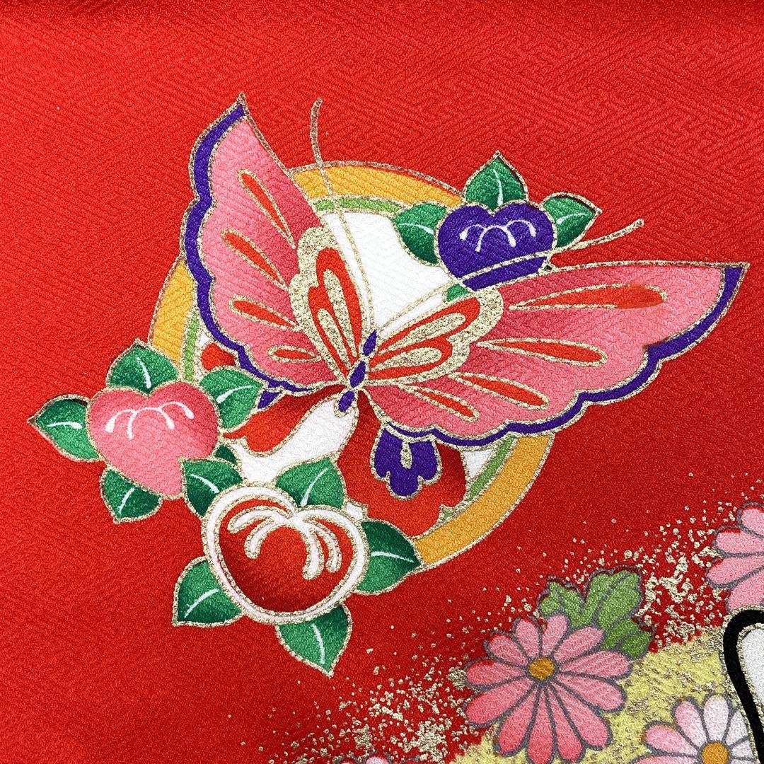 ◎mk-1908　七五三　振袖　着物・襦袢　2点セット　日本製　11-5