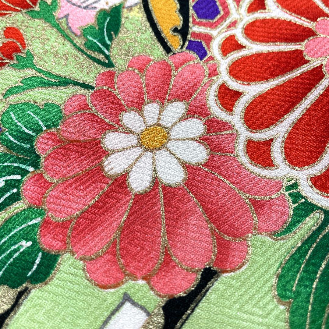 ◎mk-1908　七五三　振袖　着物・襦袢　2点セット　日本製　11-5