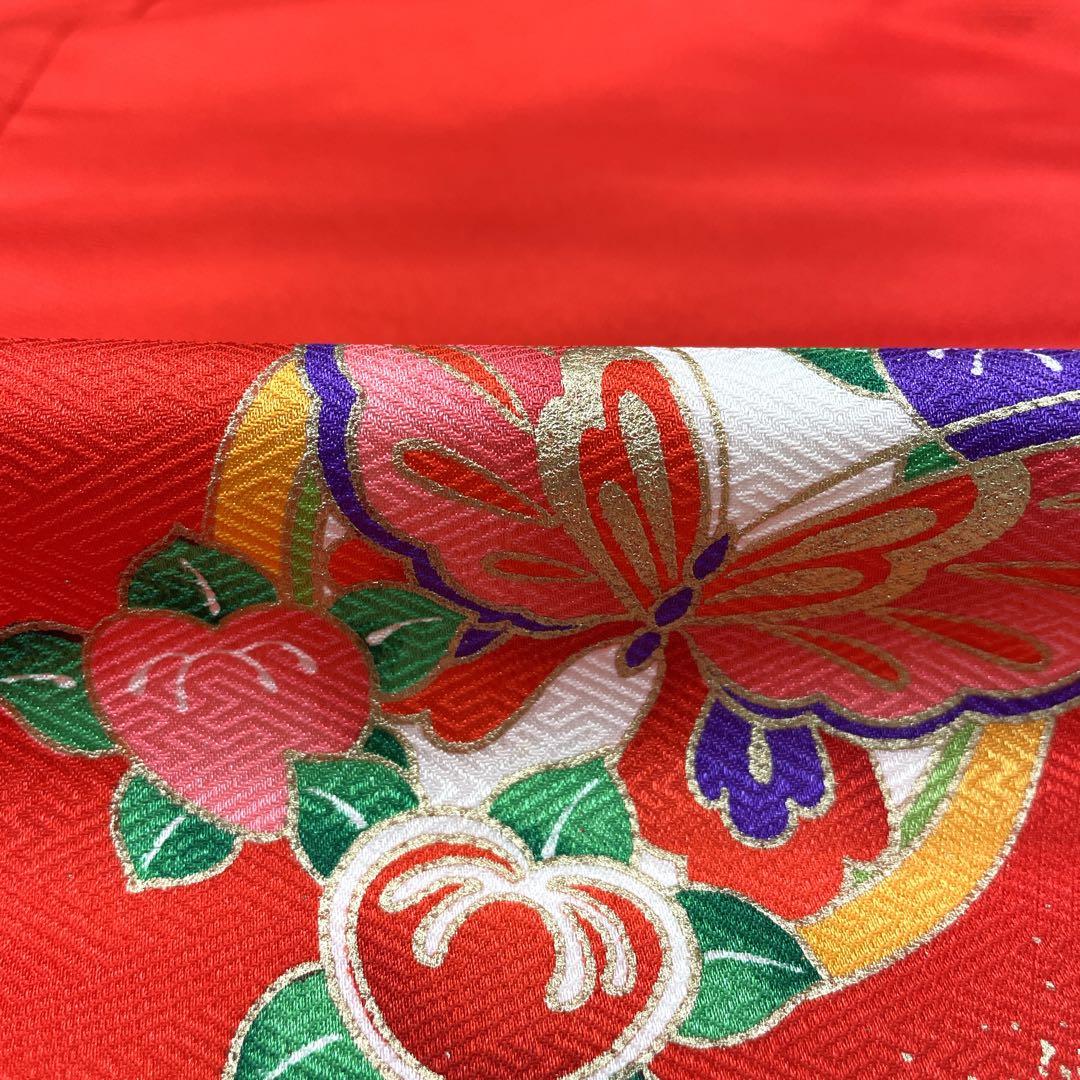 ◎mk-1908　七五三　振袖　着物・襦袢　2点セット　日本製　11-5