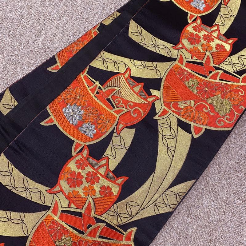 503ag4◎七五三 七歳 女児 総絞り風 銀駒刺繍 着物&袋帯&長襦袢◎