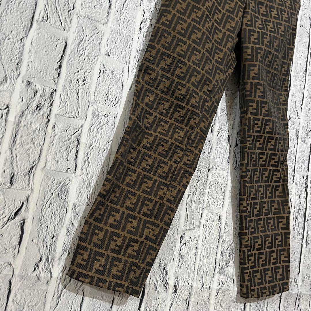 【美品】FENDI フェンディ ズッカ柄 パンツ ボトムス ジャガード 30 M