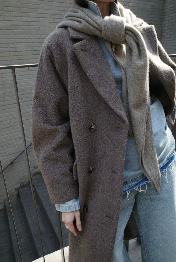 25AW CLANE ダブルウールロングコート コート　タグ付き/美品/試着のみ