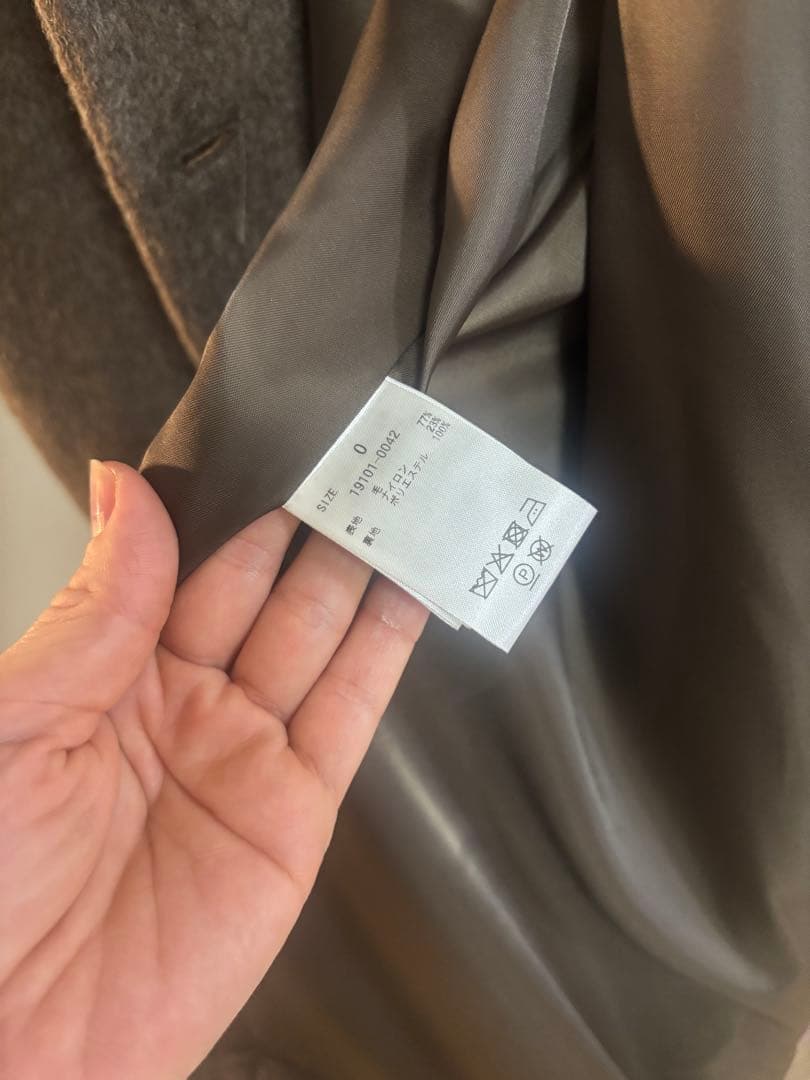 25AW CLANE ダブルウールロングコート コート　タグ付き/美品/試着のみ