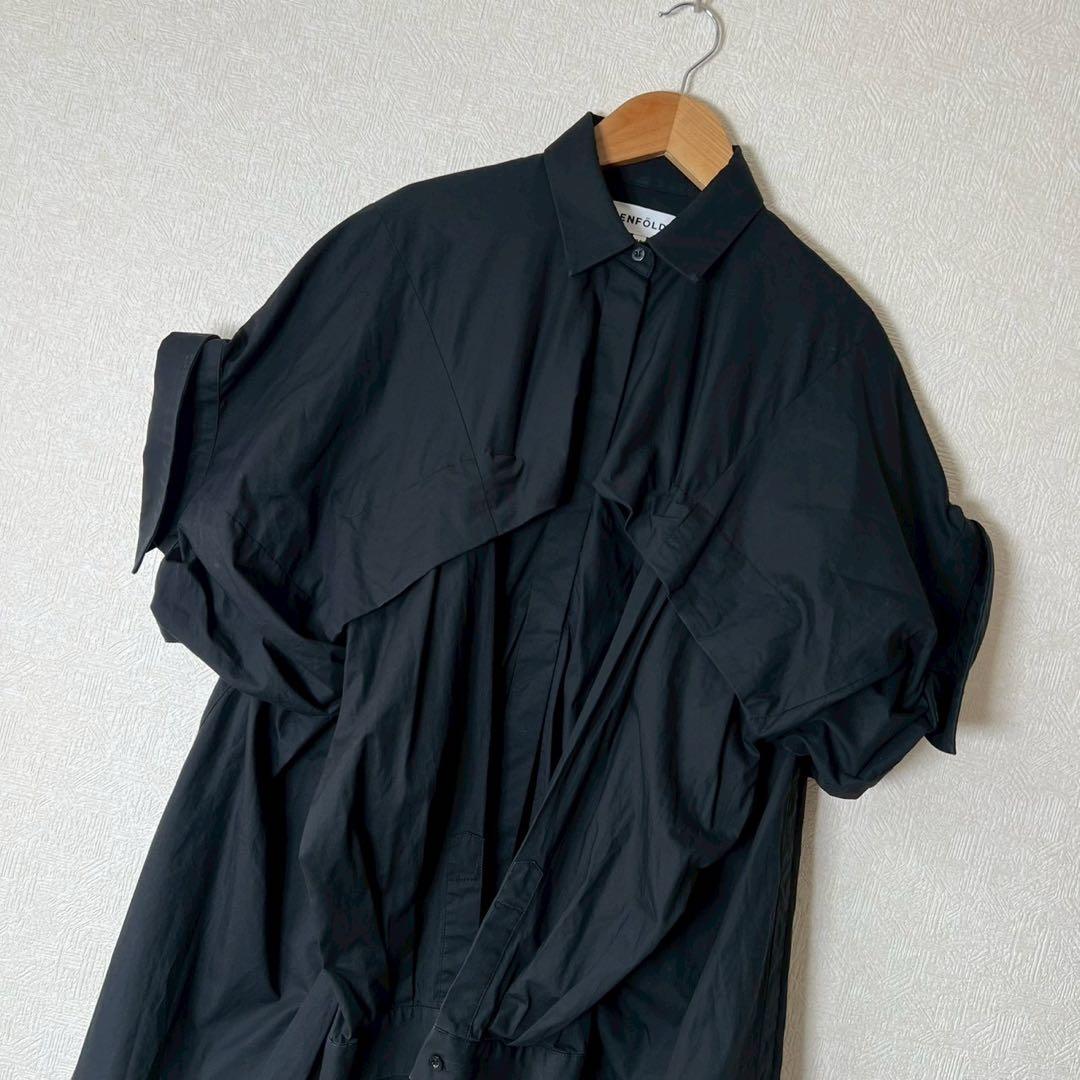 ENFOLD SOMELOS リコンストラクションチュニック ブラック