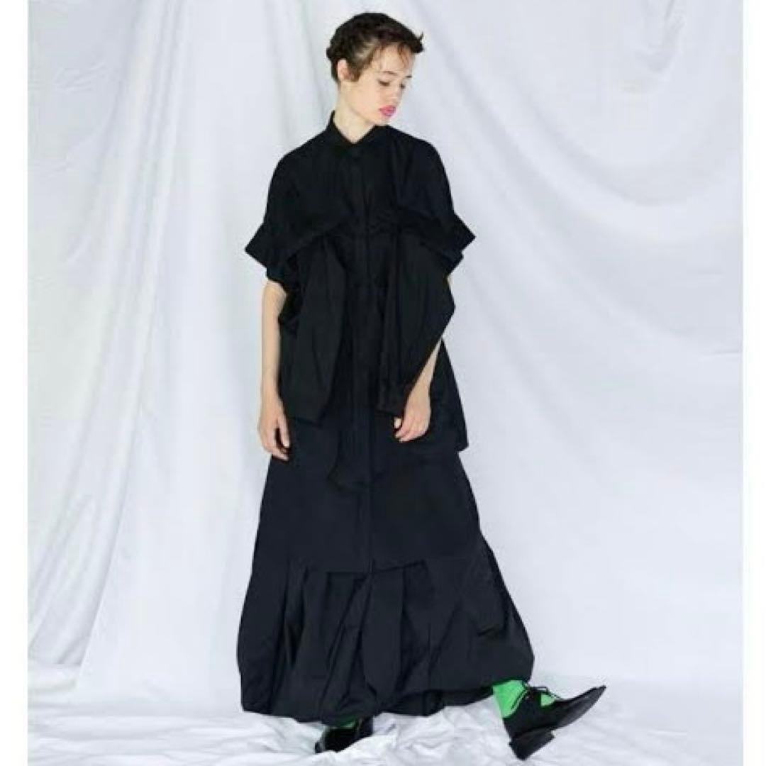 ENFOLD SOMELOS リコンストラクションチュニック ブラック