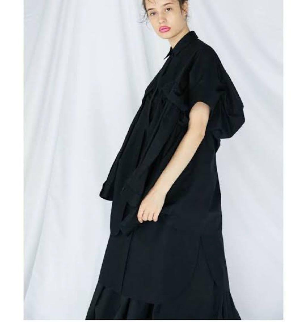 ENFOLD SOMELOS リコンストラクションチュニック ブラック