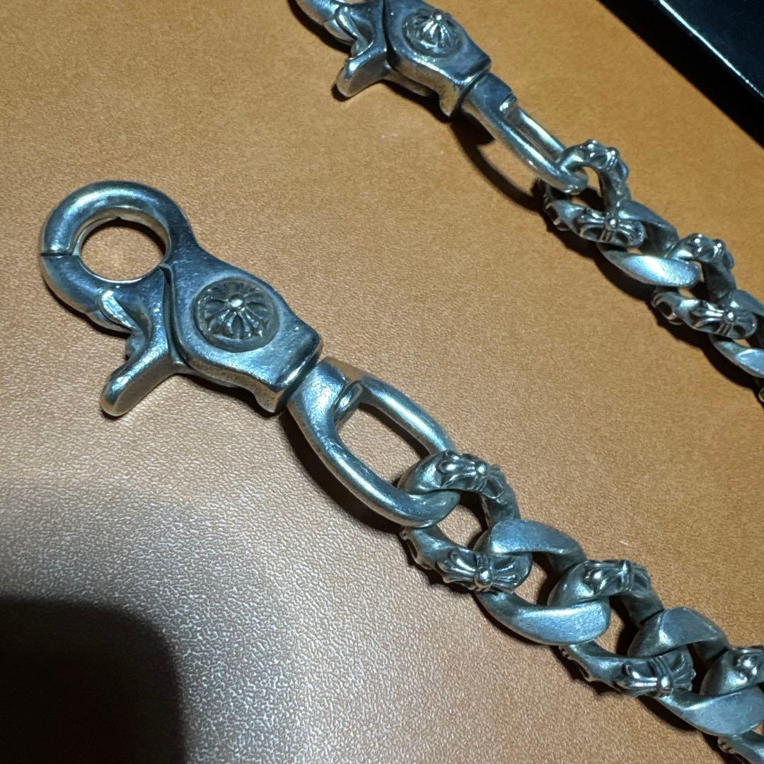 クロムハーツ　インボイス有　ファンシーウォレットチェーン ショート 2クリップ