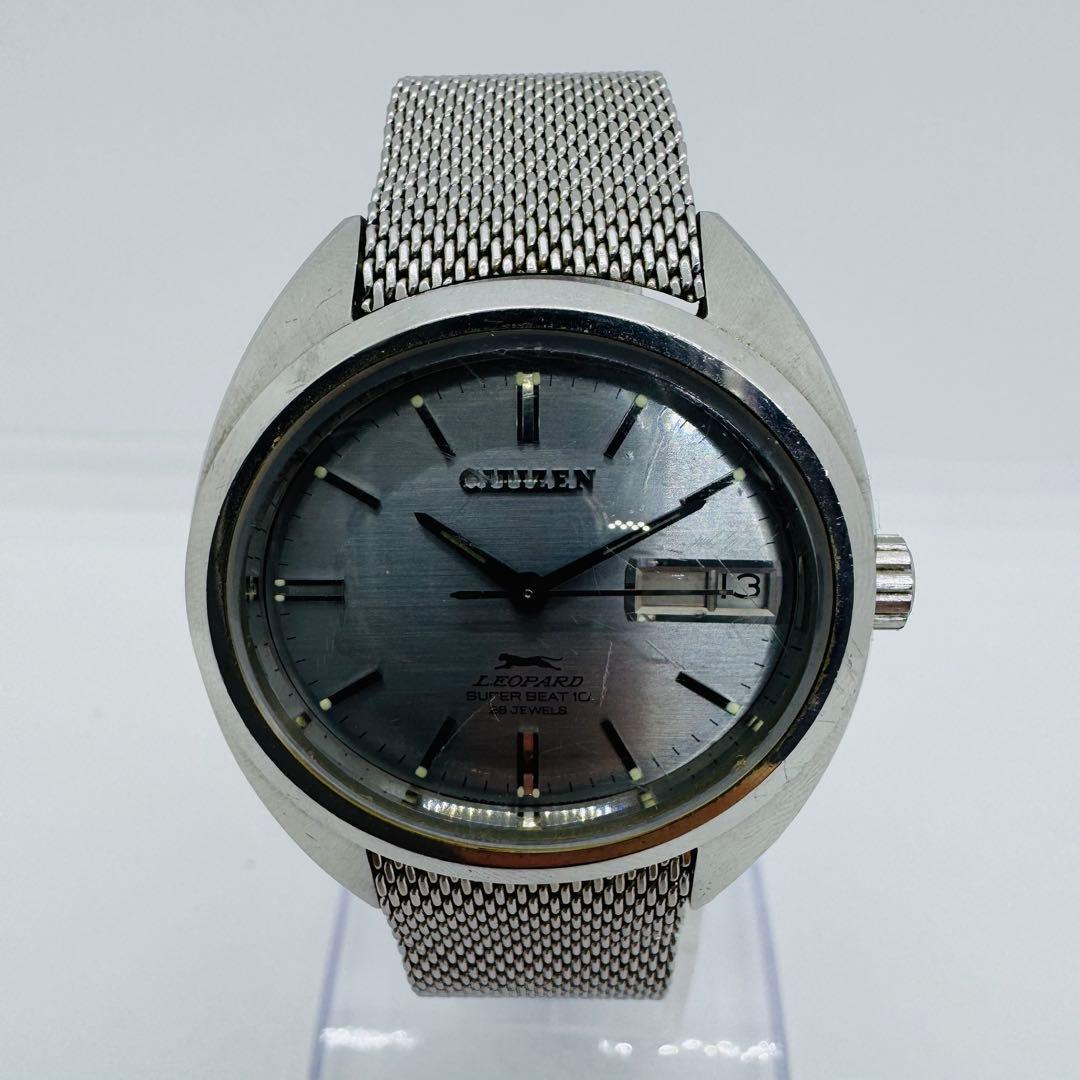 ✨CITIZEN✨レオパード✨スーパービート10✨28石✨自動巻き✨腕時計✨