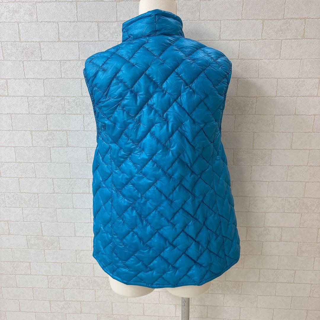 たんかん モンベル EX7000 ダウンベスト ターコイズブルー 美品