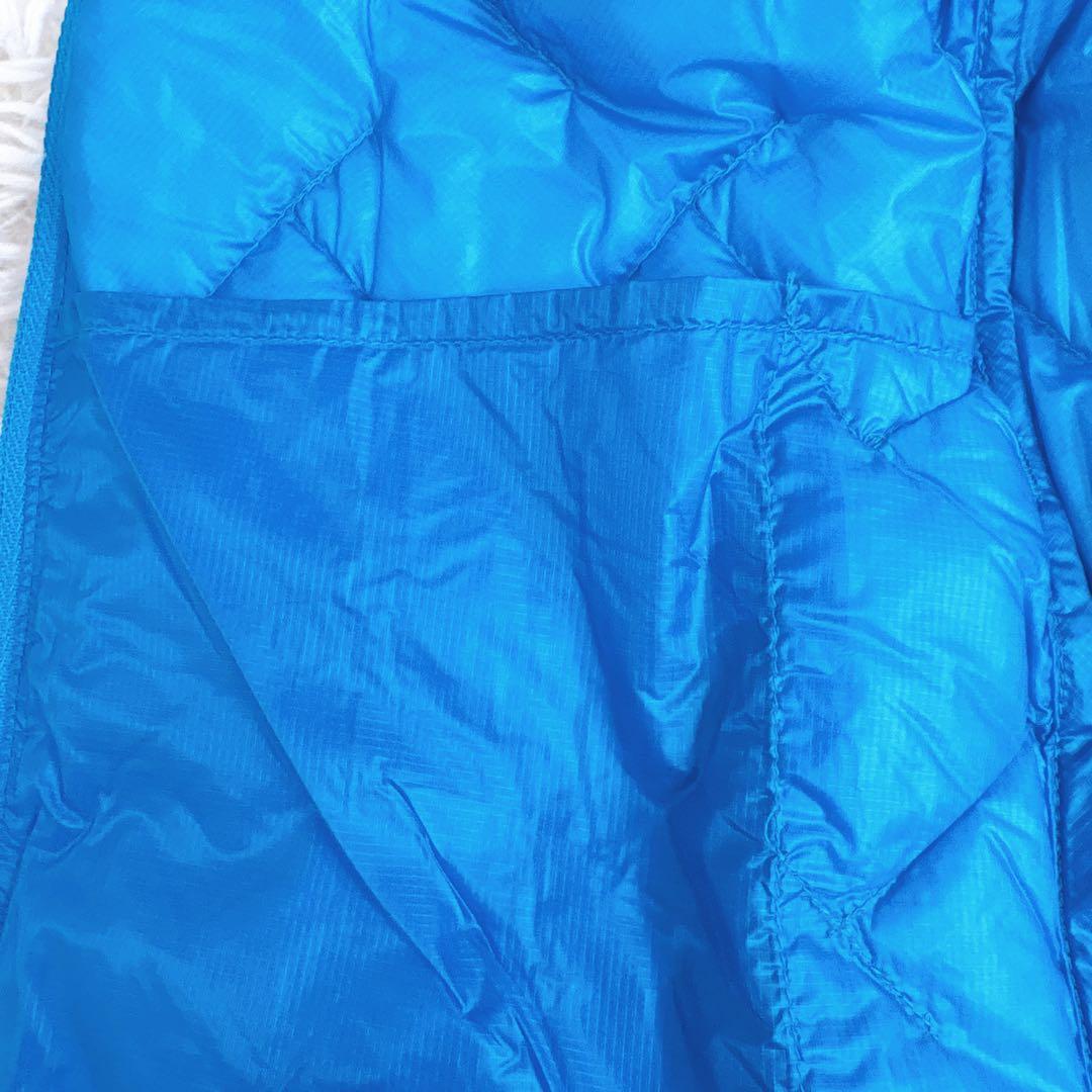 たんかん モンベル EX7000 ダウンベスト ターコイズブルー 美品