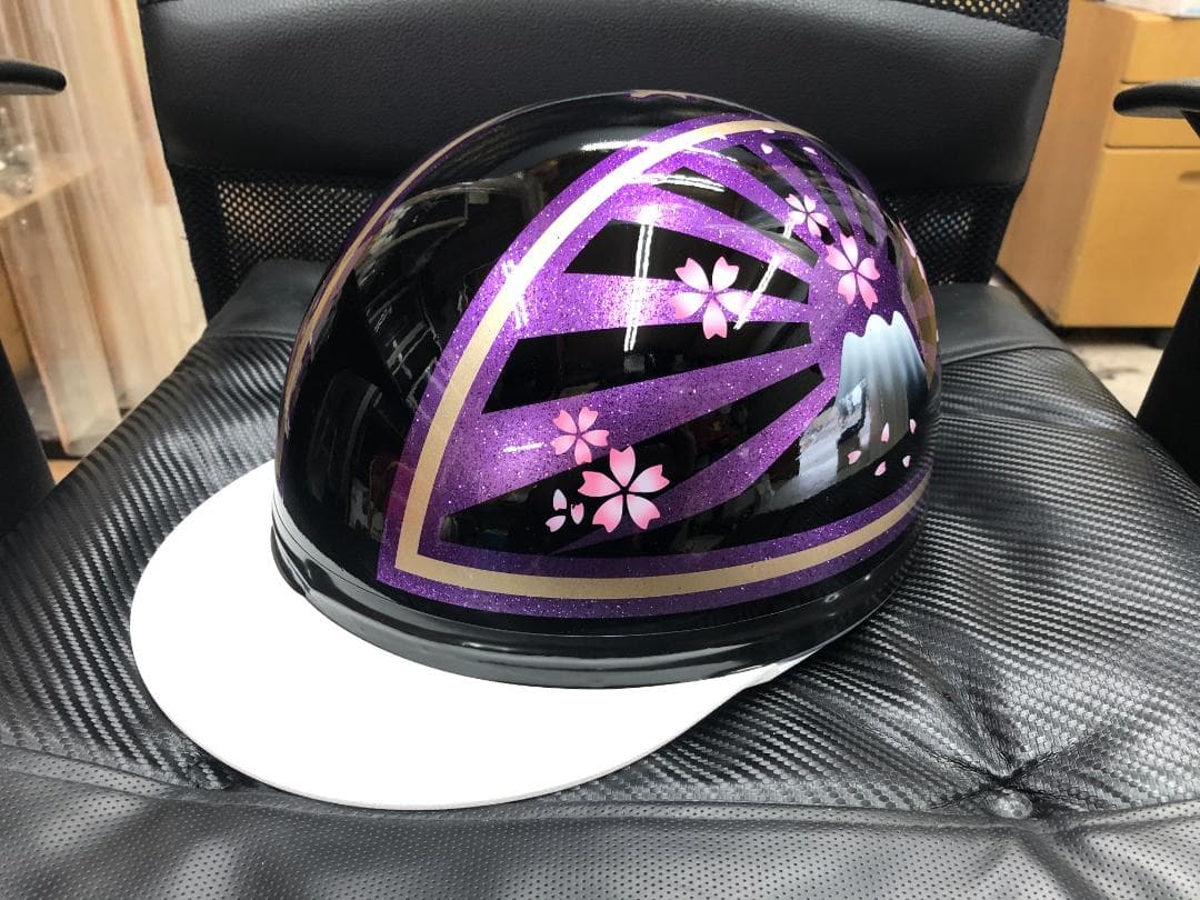 コルク半　カスタム　富士日章　マジック　黒紫　ラメ　桜　高級クリヤ送料無料