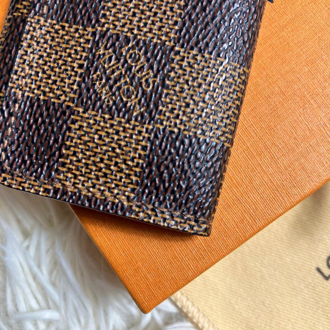 極美品 ルイヴィトン＊ダミエ 4連キーケース ゴールド金具