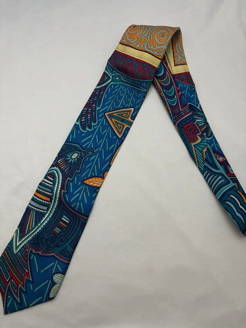 Hermes エルメス　アートデザイン ネクタイ 2本セット　カラフル