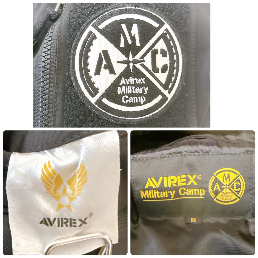 美品✨AVIREX　MA-1 フライトジャケット　HALO　撥水　ブラック　M