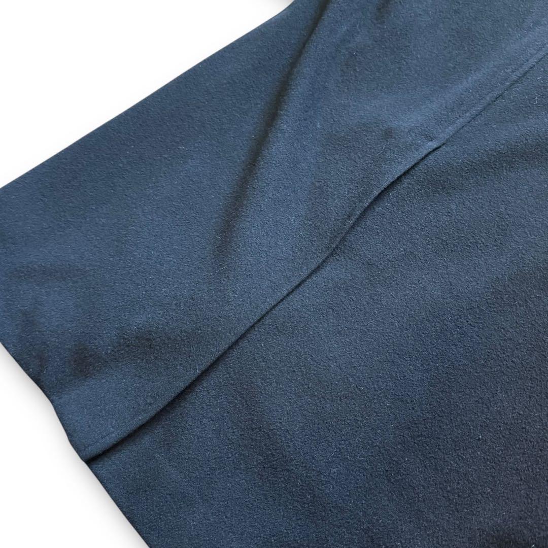 ジャケット・アウター 80s black angora wool balmacaan longcoat