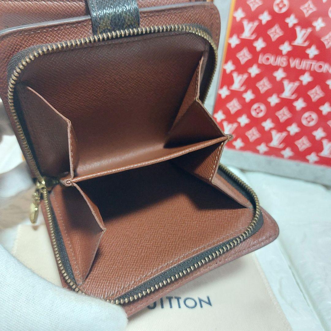 Louis Vuitton ルイヴィトン モノグラム コンパクトジップ二つ折財布