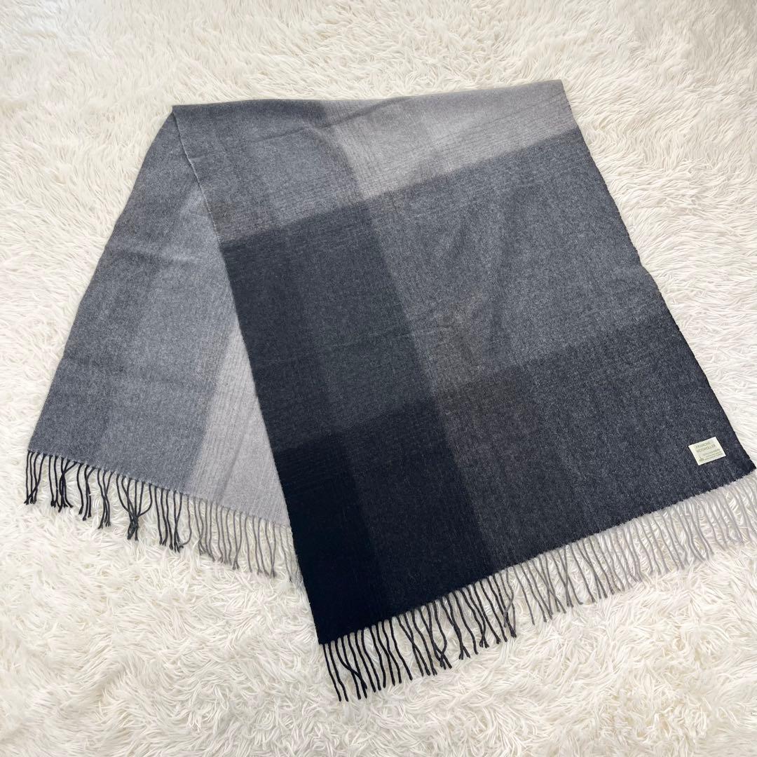 美品✨ フランシーヌヴェズヴェレール 高級 カシミヤ100 グラデマフラー 大判
