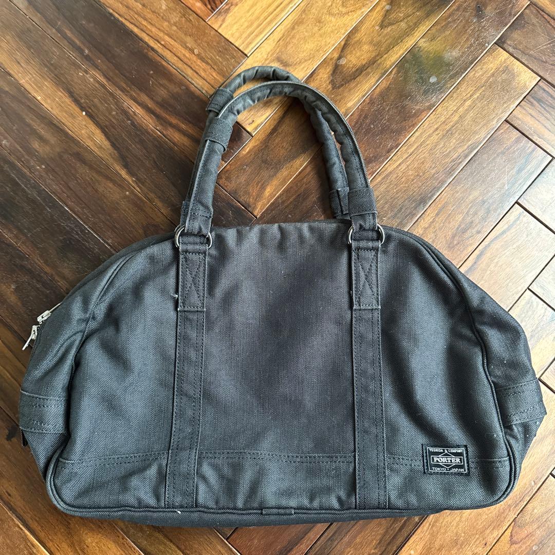 Porter ブラック ダッフルバッグ