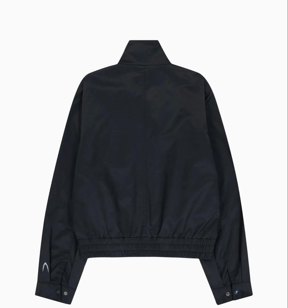 【AAKAM】High-Neck Button Jacket (Black)
