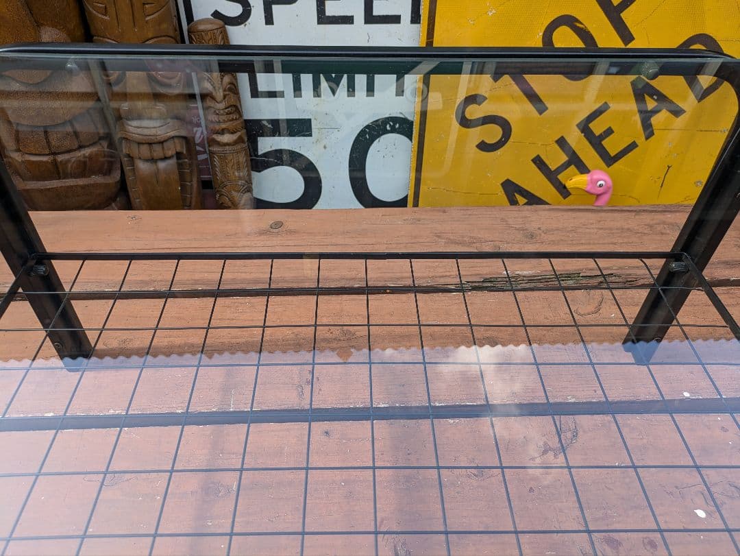 昭和レトロ 　ビンテージ　ガラステーブル　 センターテーブル　スペースエイジ