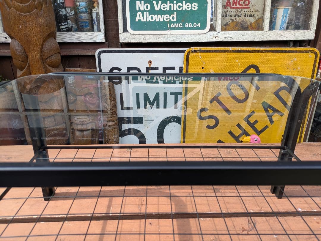 昭和レトロ 　ビンテージ　ガラステーブル　 センターテーブル　スペースエイジ