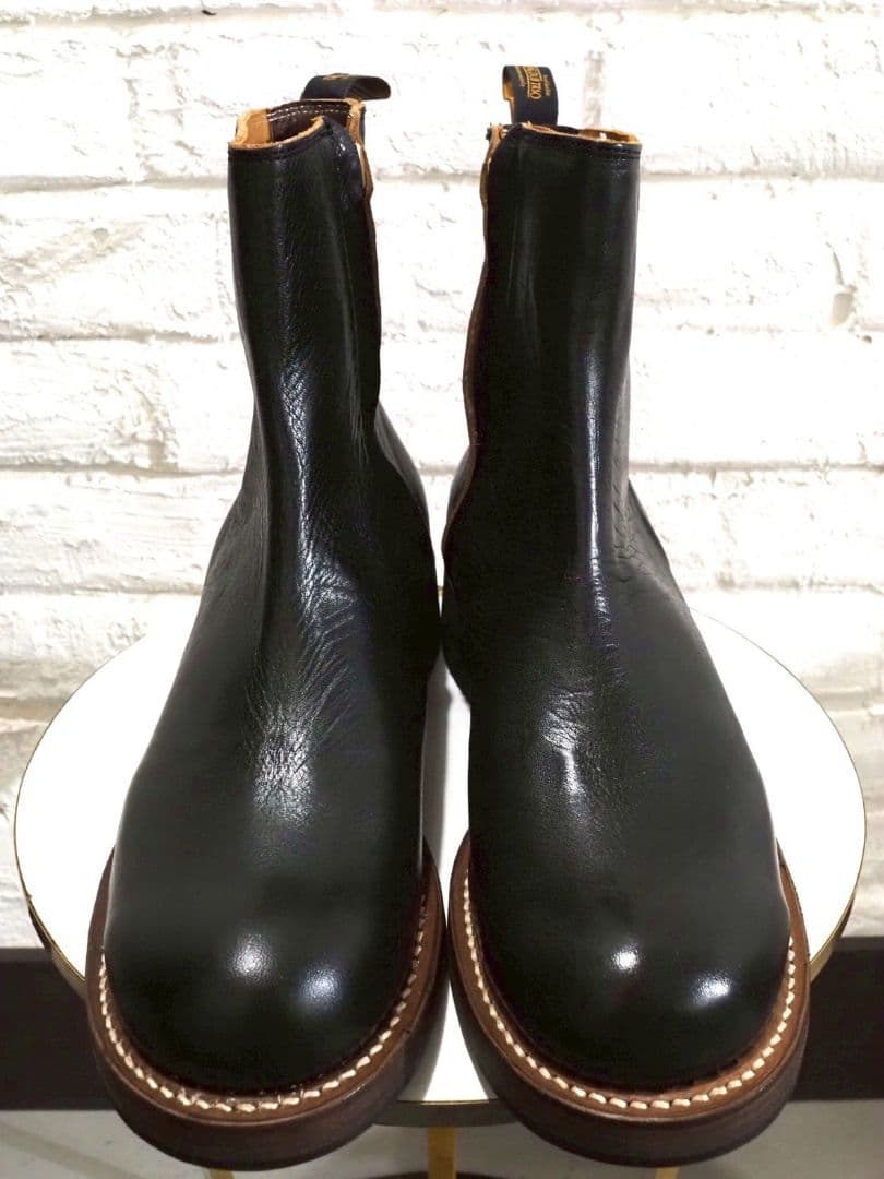 未使用 ローリングダブトリオ キャスパー 8 26cm ホースハイド 茶芯 黒