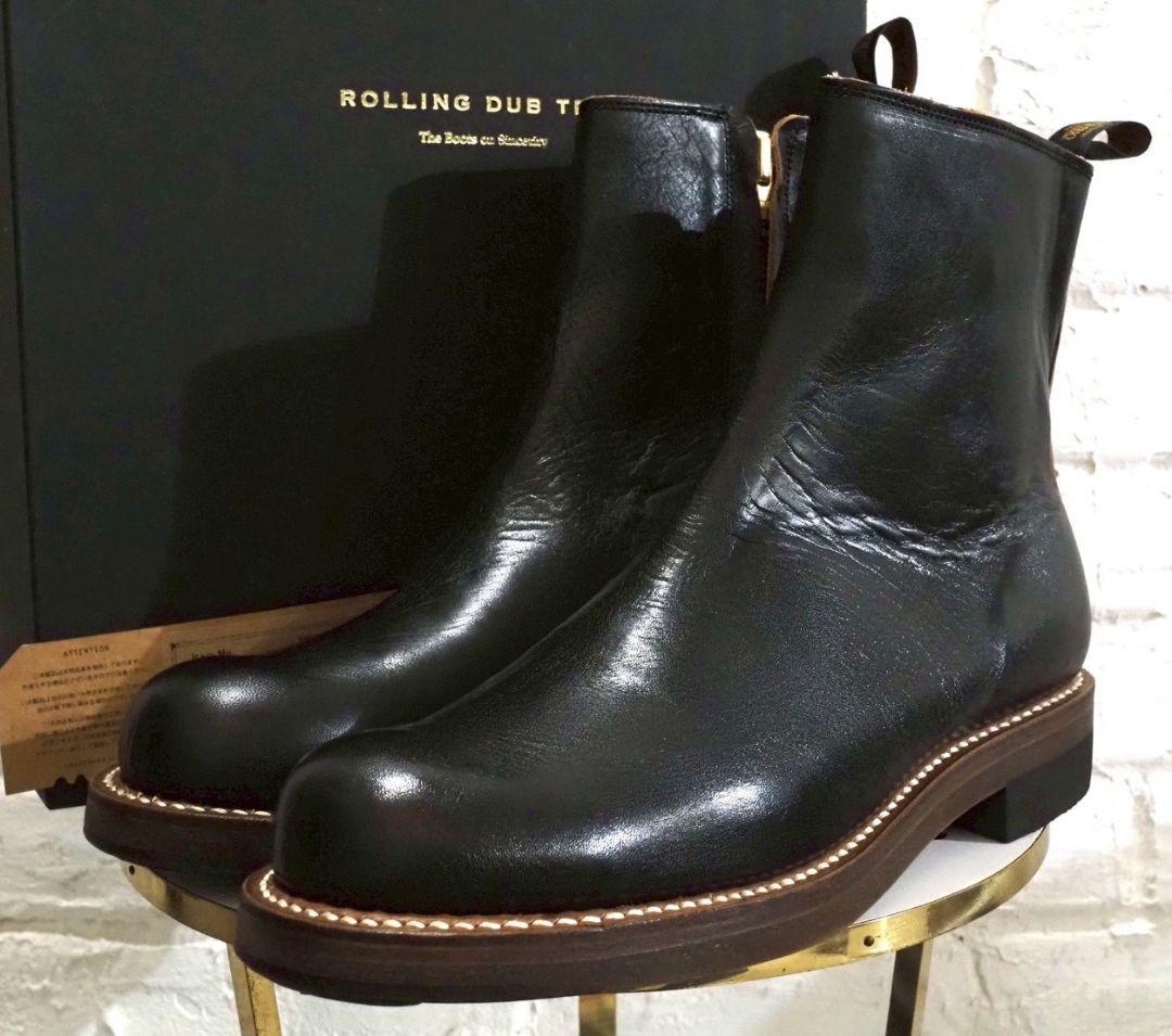 未使用 ローリングダブトリオ キャスパー 8 26cm ホースハイド 茶芯 黒