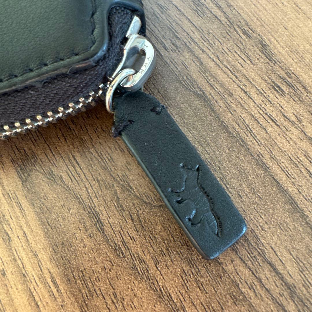 メゾンキツネ 財布 ジッパー 黒