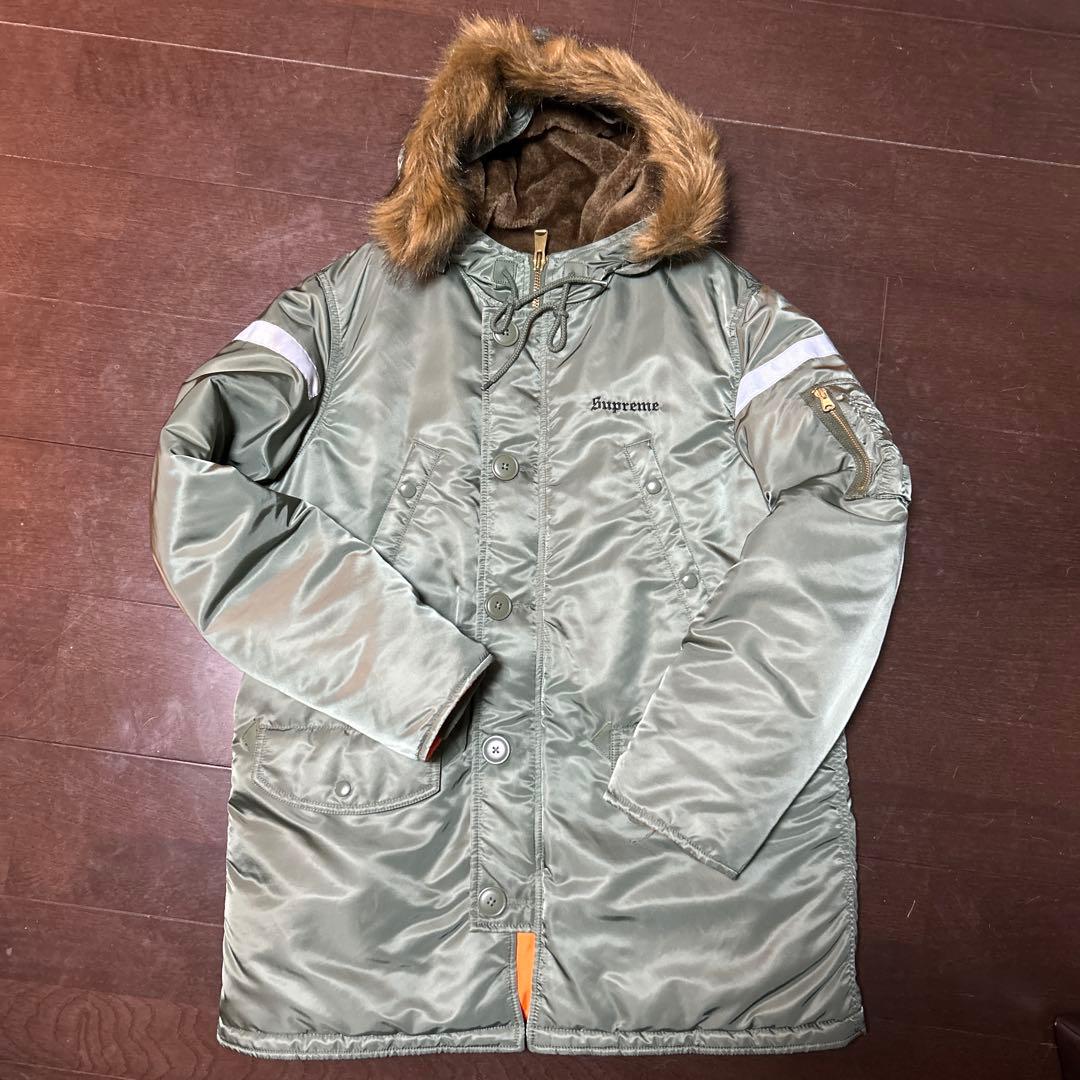 Supreme ミリタリージャケット M オリーブ　N３-b