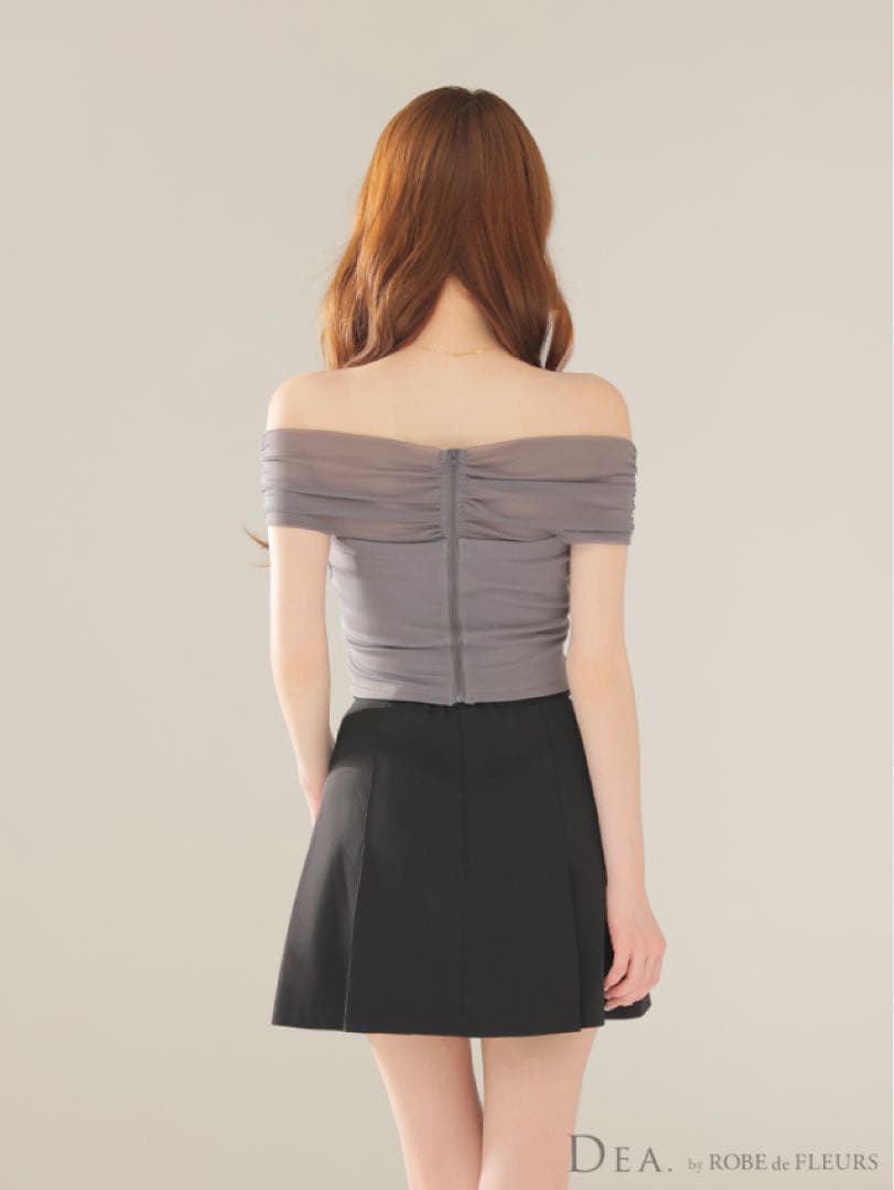 ブルーS 3388 半袖　ディア　ローブドフルール　ブリエ　キャバドレス