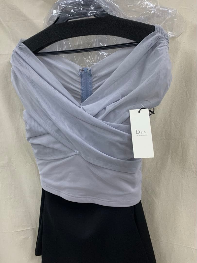 ブルーS 3388 半袖　ディア　ローブドフルール　ブリエ　キャバドレス