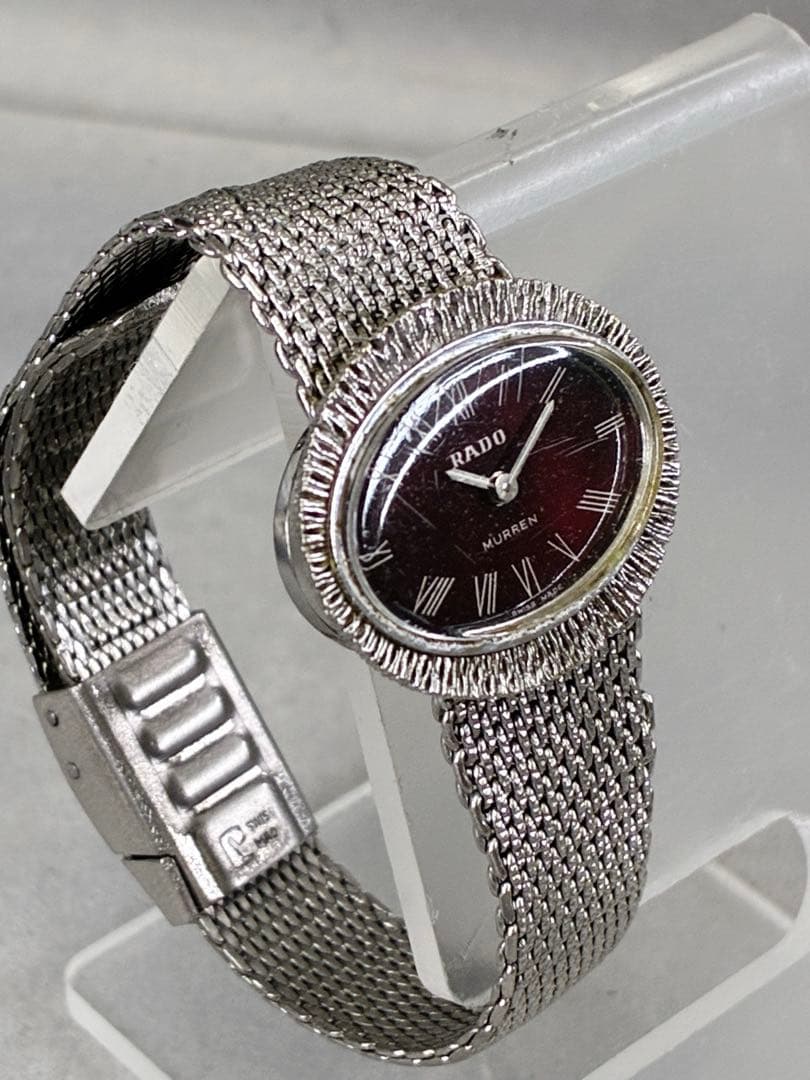 希少品 RADO ラドー 腕時計 レッド レディース 手巻き 箱付き 稼働品