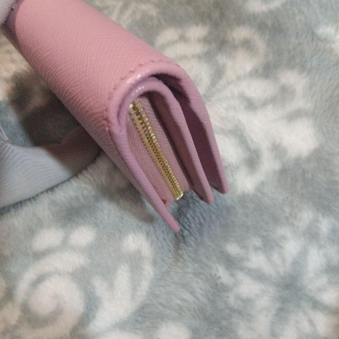 PRADA サフィアーノピンク 二つ折り財布