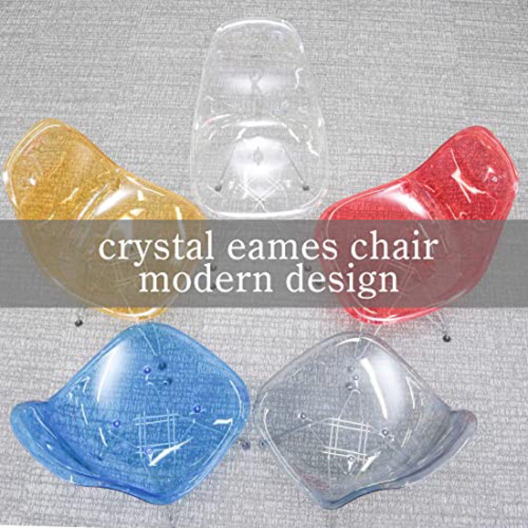 イームズチェア　クリア　ブラック4脚
