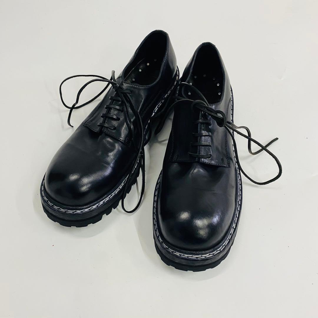 Guidi 黒 レースアップシューズ 42サイズ